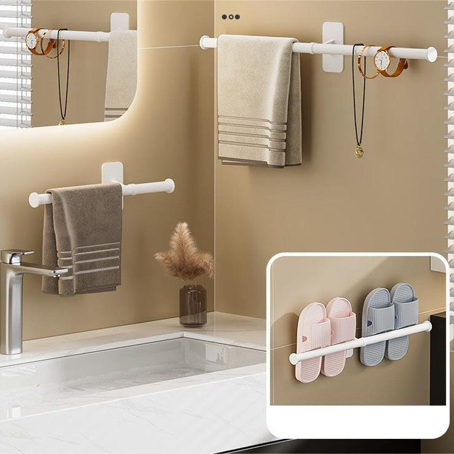 Punch-Free Towel Rack