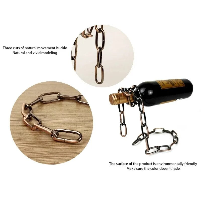 Iron Chain Wine Holder