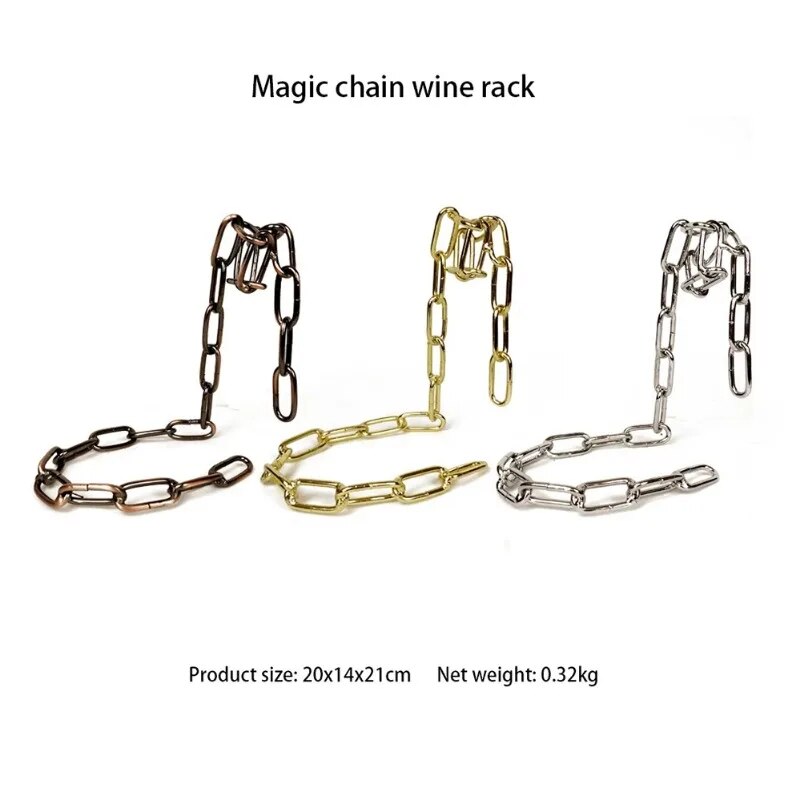 Iron Chain Wine Holder