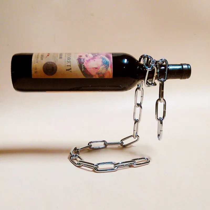 Iron Chain Wine Holder