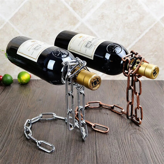 Iron Chain Wine Holder